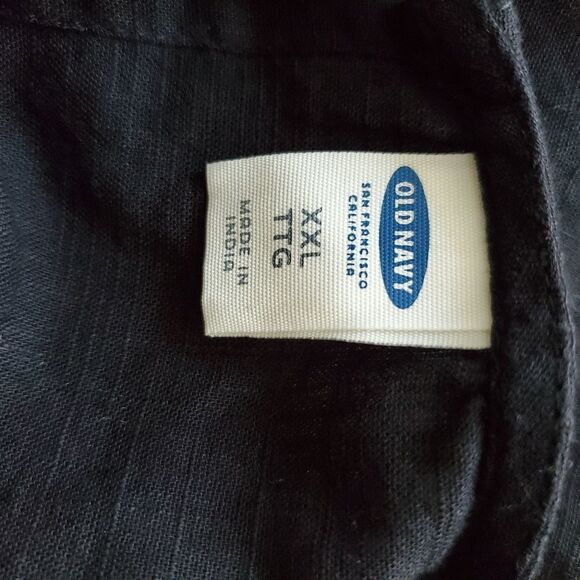 Old navy black cold shoulder gauzy top - Picture 3 of 6